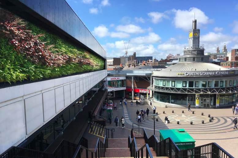 Liverpool’s St Johns Shopping Centre set for striking new green wall