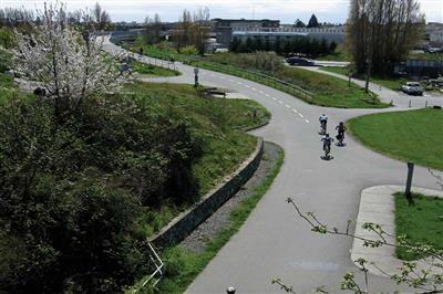 Cycle and pedestrian green route