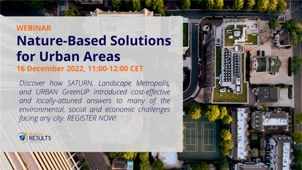 URBAN GreenUP - Webinar Invitation