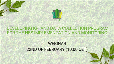 URBAN GreenUP Webinar on Developing KPI and data collection program for the NBS implementation and monitoring